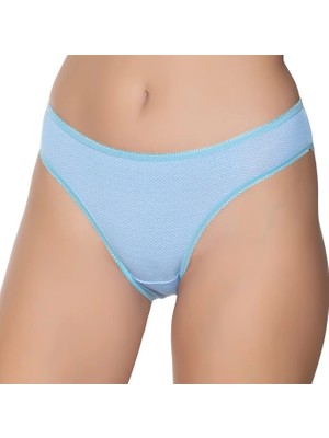 Gümüş 6067 12'li Kadın Likralı Desenli Bikini