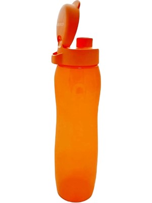 Starseven To Go Easy Içecek Şişesi, 500 Ml, Turuncu, Klipsli Kilitli Saplı, Yuvarlak Dar