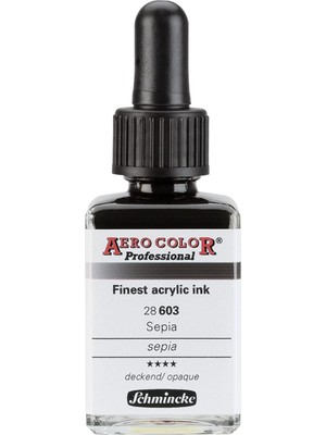 Starseven Schmincke Aero Color Professional Akrilik Airbrush Mürekkebi 28 ml 603 Sepia