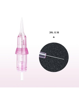 Starseven Bi̇omaser 3rl 0.18MM Kalıcı Makyaj Dövme Cihazlarına Iğne, 20 Adet
