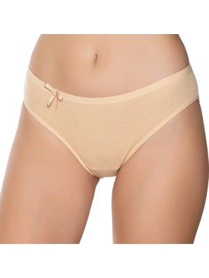 Gümüş 6095 12'li Kadın Ribana Ince Bel Çizgili Bikini