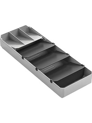 Starseven Metaltex Çatal Takımı Düzenleyici, Gri Siyah, 40-49 cm