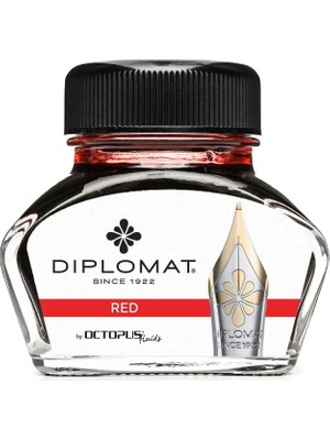 Starseven Diplomat Kırmızı Ahtapot Mürekkep Şişesi 30 ml