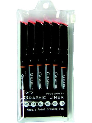 Starseven Ohto Çizim Graphic Liner 6 Lı Set (005-01-02-03-05-10)