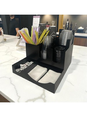 Starseven 8 Bölmeli Karton Bardak Kapak Organizer Standı