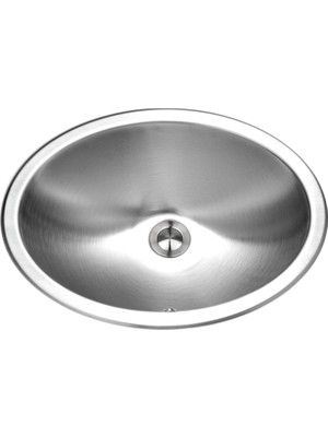 Starseven Houzer CHO-1800-1 Opus Gömme Paslanmaz Çelik Oval Kase Lavabo Taşma
