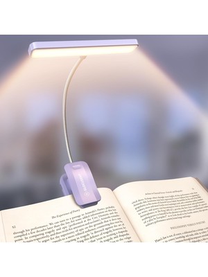 Starseven Glocusent 26 LED Okuma Lambası, Kitap Işığı, 5 Renk 5 Parlaklık Modu, Göz Koruması, Kademesiz Ka