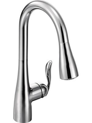 Starseven (Standard, Faucet, Chrome) - Moen 7594C Arbour One-Handle Pulldown Faucet Featuring