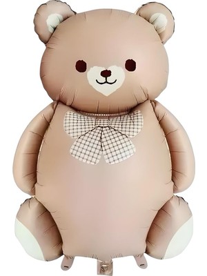 Starseven Büyük Karamel Ayı Folyo Balon Teddy Bear 65,5-90 cm