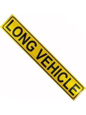 Starseven Long Vehichle Yazısı Reflektörlü Fosforlu Şerit Bant 9 cm x 50 cm