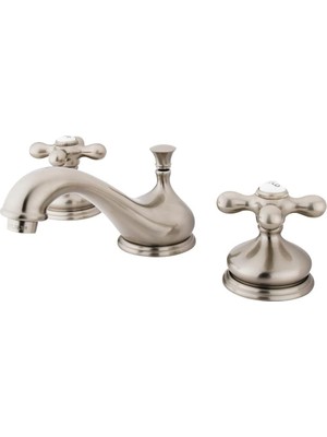 Starseven Pirinç KS1168AX 20,3 cm Inç Breitgefaechert Wc Musluk – Saten Nikel