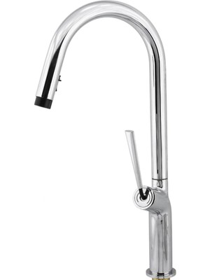 Starseven Kaliteli Lüks Spiral Hortumlu Çıkar Başlık Eyve Su Çeşme Banyo Lavabo Mutfak Bataryası 360°