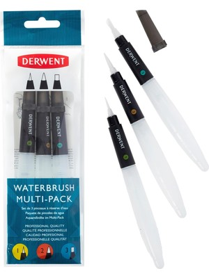 Starseven Derwent Su Hazneli Fırça Seti No: 1 - 2 - 3