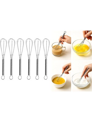 Uravas Store 6pcs MİNİ=13CM Metal Çırpıcı (5047)