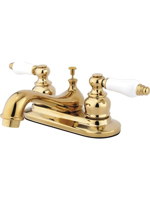 Starseven Elements Of Elizabeth EB602PL Centerset Lavatory Musluk With Retail Pop-Up, 4-Inç, Parlatılm