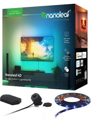 Starseven Nanoleaf 4d Ekran Yansıtma + Işık Şeridi Kiti (65 Inçe / 165 Cm'ye Kadar Tv/ekranlar Için) – Akıllı