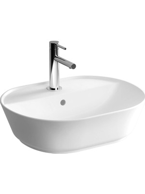 Starseven Geo 7428B003-0001 Oval Çanak Lavabo, 55 Cm, Beyaz
