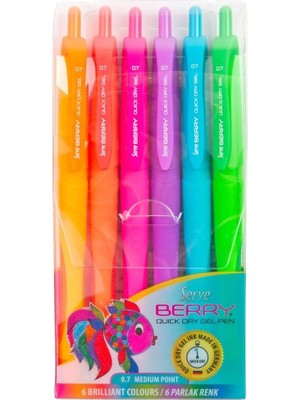 Starseven Serve Berry Jel Kalem 07MM Karma Blister 6li
