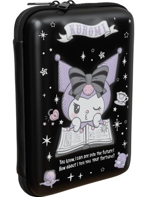 Starseven Wiggle Kuromi Temalı Kabartmalı Mat Okul Kalem Kutusu Çift Bölmeli Çocuk Kalem Çantası (Si