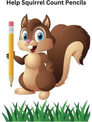 Starseven Independently Published Help Squirrel Count Pencils