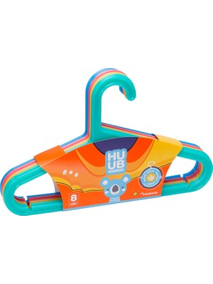 Starseven Plastik Çocuk Askısı, Elbise Askısı, Renkli Askı, Slim Askı (Standart, Adet, 8)