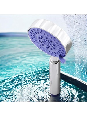 Starseven Banyo Telefon Aksesuar Tek Duş Başlığı Klasik 4 Fonksiyonlu Su Fışkırtma El Fiskiye Fışkiye