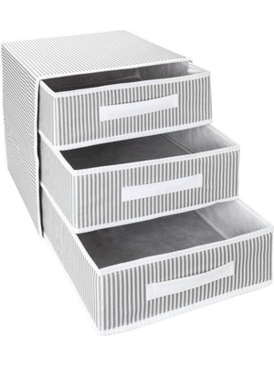 Starseven Orret Dolap Içi Kumaş Kaplamalı Mini Çekmece Organizer, Çekmeceli Dolap Içi Düzenleyici, Iç Ça