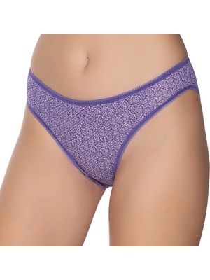 Gümüş 6067 12'li Kadın Likralı Desenli Bikini