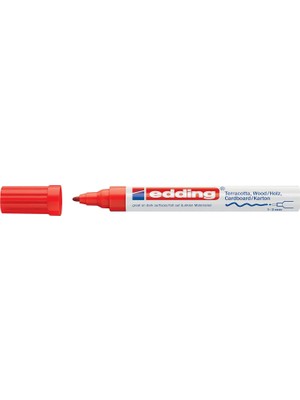 Starseven Edding Edding 4040 Creative Mat Boya Kalemi, 1-2 Mm, Kırmızı