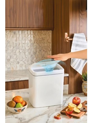 Starseven Otomatik Hareket Sensörlü Kovası, Banyo Kovası, Çocuk Odası Sepeti, Kutusu, 11 Litr