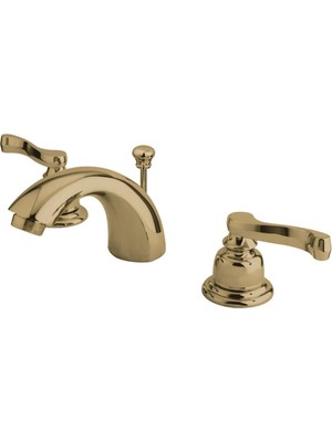 Starseven Pirinç KB8952FL Royale-Breitgefaechert Mini Banyo Musluk Pirinç Pop-Up-Akım, Pirinç Cilalı