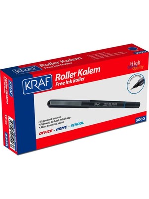 Starseven Kraf Free Ink Roller Kalem, Mavi, 0.7 mm Uç, Su Geçirmez, Pigment Mürekkep, 12'li Paket