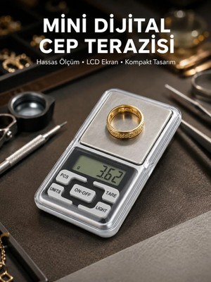 Starseven Taşınabilir Dijital Cep Terazisi 5 Ölçüm Birimli Yeni Nesil