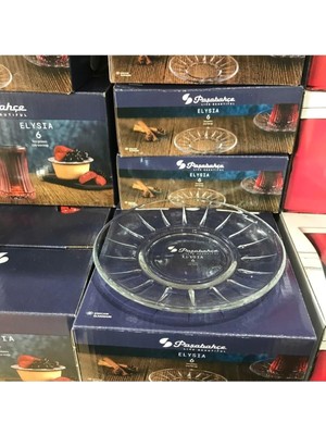 Starseven Paşabahçe Elysia Çay Tabaği 132 mm 6'li Hedi̇yeli̇k Kutu