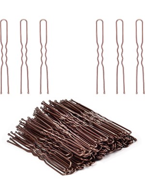 Starseven Ikoco Çörekler Için Saç Tokaları, 2,4 Inç U Şekilli Saç Tokaları, Kahverengi Saç Topuz Iğneleri, Ka