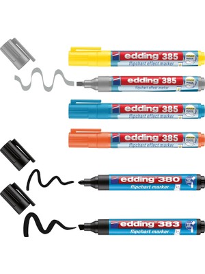 Starseven Edding 385 Flipchart Markör Seti 6'lı
