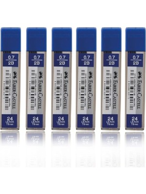 Starseven Faber-Castell 6 Tüp 75MM 2b 0.7 Kalem Ucu