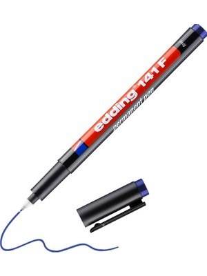 Starseven Edding 141 F Permanent Kalem - Asetat Kalemi - - 1 Kalem - 0,6 mm Yuvarlak Uç