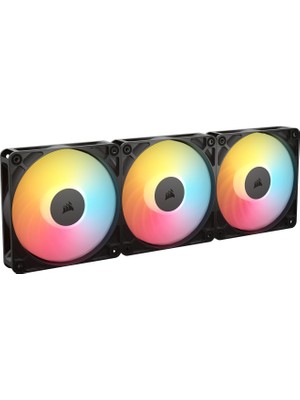 Starseven Corsair RS120-R Argb 120MM Pwm Ters Yapraklı Fan Üçlü Paket - Siyah (CO-9050196-WW)