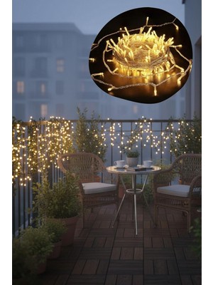 Starseven Günışığı Renk 5 Farklı Işık Modlu 10 Metre Eklemeli Dekor Boncuk Model Dekoratif LED