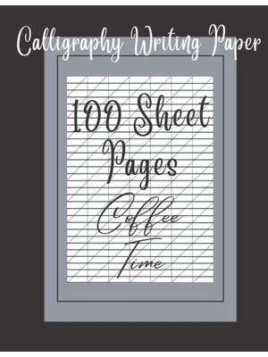 Starseven Calligraphy Writing Paper 100 Sheet Pages: Calligraphy | Hand Lettering Writing Practice Wor