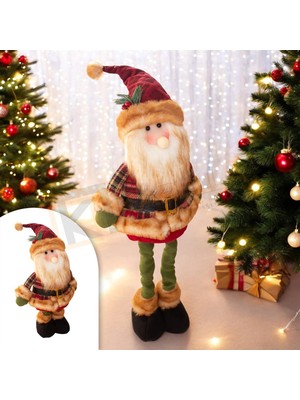Starseven Lüks Dekorati̇f Yilbaşi Noel Baba Ayaklari Uzayan 65CM