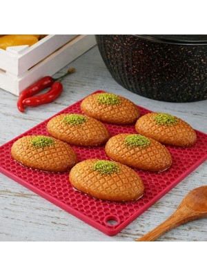 Starseven Kare Silikon Nihale/kalbur Altlığı – Isıya Dayanıklı, Kaymaz, Çok Amaçlı Mutfak Tezgâh Koruyucu,