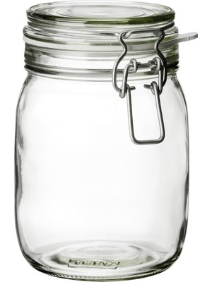Starseven Kavanoz Hava Geçirmez Kilitli Kapağa Sahiptir Contalı Aroma 1 Lt 17X12 cm