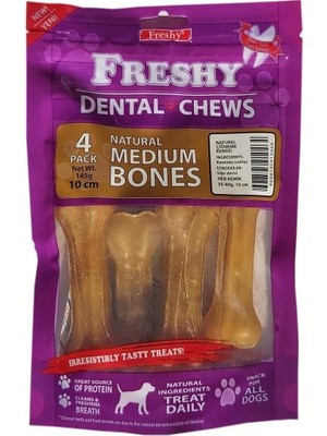 Starseven Irem Freshy Medi̇um Bones Naturel 4lü 10 cm