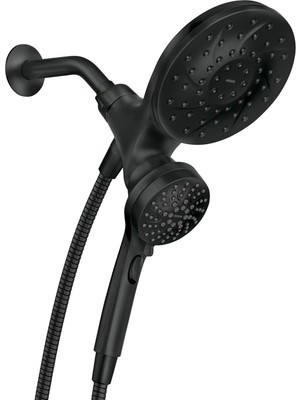 Starseven Moen Engage Magnetix Mat Siyah 2.5 Gpm Elde Taşınabilir/yağmur Duş Başlığı Yerleştirme Sis