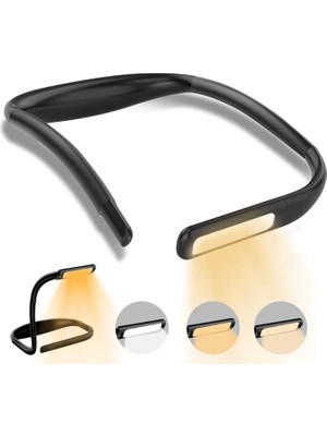 Starseven LED Kitap Okuma Işığı Esnek Kitap Boyun Işığı Ayarlanabilir Parlaklık Masa Lambası 3 Renk