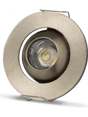 Ronanna 1 Adet Noas YL94 0101 Satin Kasa 1W LED Spot 6500K Beyaz Işık