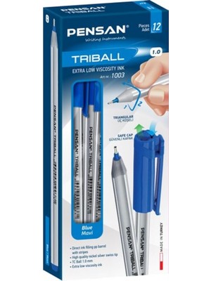 Starseven Pensan Triball Tükenmez Kalem 12'li Kutu -