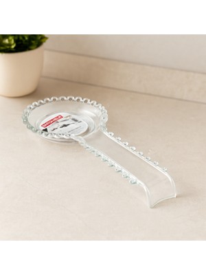 Uravas Store Şeffaf Plastik Kaşık Kepçe Çırpıcı Altlık